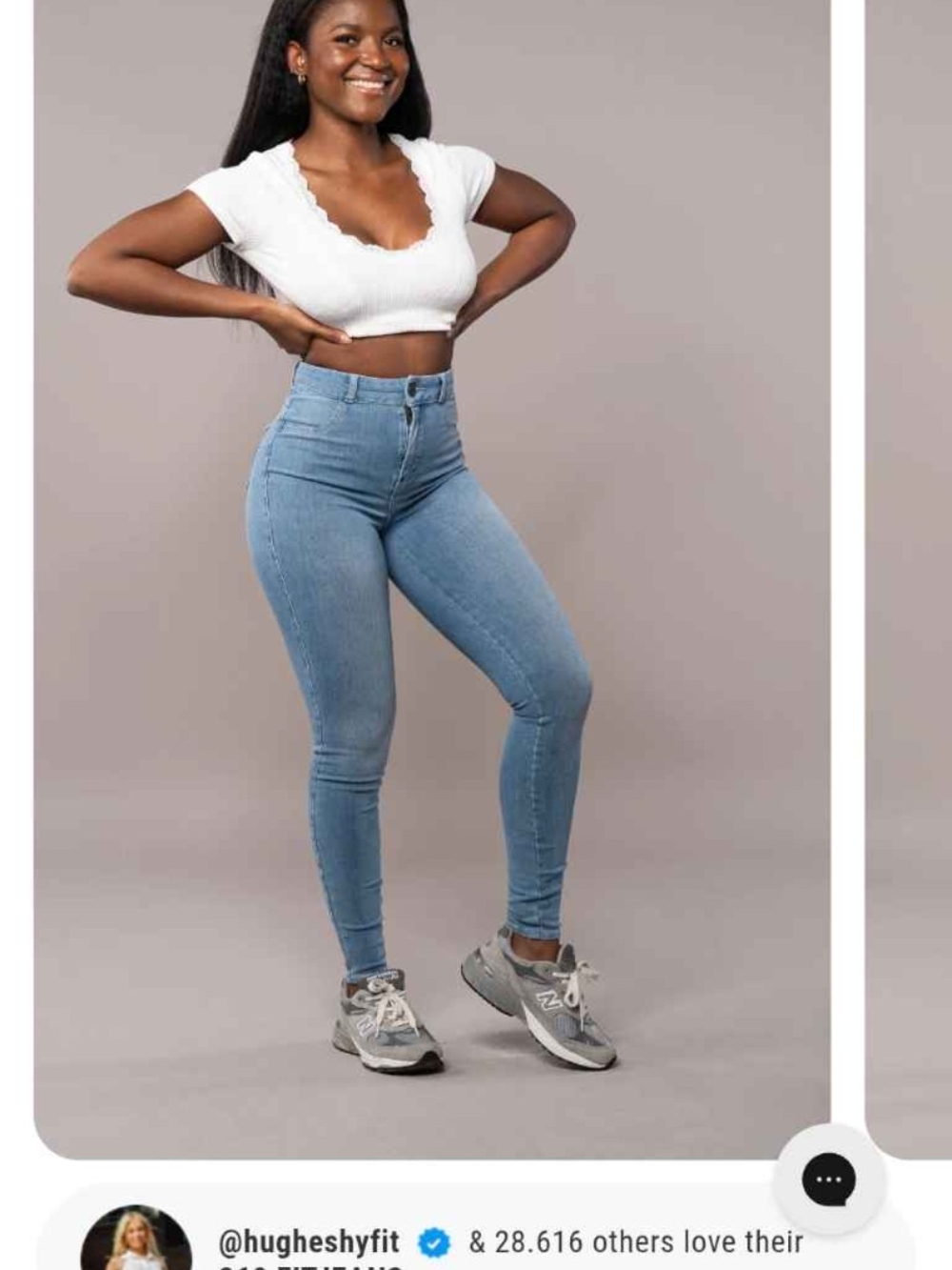 High-Rise Light Blue Women’s Skinny Jeans- Fitjeans Artic Blue - S